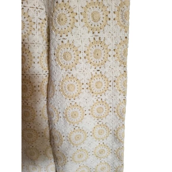 Zara  NWT Floral Crochet High Waist Trousers Girls Tall Size 12 - Picture 6 of 11